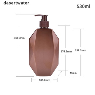 dwco creative geometry champú prensa botella de gel de ducha líquido recargable portátil nuevo (9)