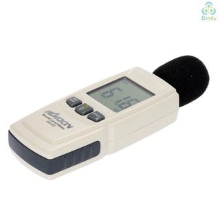 [*¡Nuevo!]Kkmoon LCD Digital medidor de nivel de sonido medidor de volumen de ruido instrumento de medición decibelios probador de monitoreo 30-130dB (4)