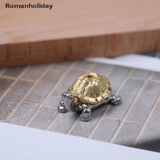 【Romanholiday】 1holes alloy tortoise incense burner holder censer plate for sticks & cones CO