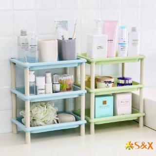 s&x estante de almacenamiento para baño de cocina, multifunción, acero, 3 capas, organizador de estante (1)