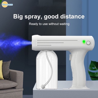 envío rápido 2021 versión actualizada 800ml inalámbrico nano luz azul spray de vapor desinfección pulverizador pistola de carga usb flores