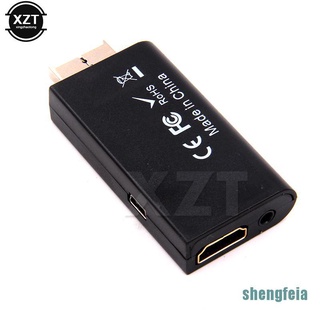 [shengfeia] adaptador convertidor de vídeo ps2 a hdmi con salida de audio de 3,5 mm para monitor hdtv us (4)