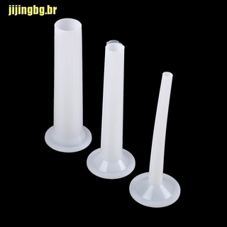 [Jgbr] 3 pzs Tubo de Plástico Para relleno hecho a mano
