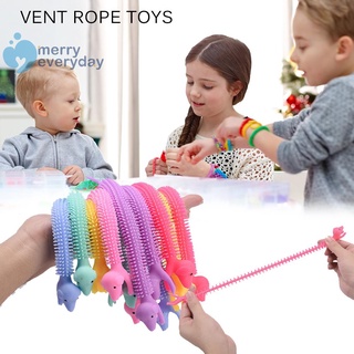 Merryeveryday 4pcs fideos estiramiento cuerda TPR cuerda autismo Vent Fidget juguete de descompresión