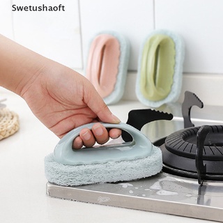 [sweu] cocina bañera cerámica azulejos con mango herramienta de limpieza esponja cepillo bfd