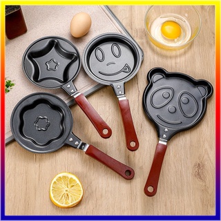 Linda sartén en forma de corazón/Omellete huevo sartén/Hello Kitty Micky Mouse creativo Mini antiadherente para desayuno utensilios de cocina (1)