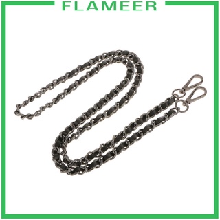 [FLAMEER] Metal + bolso de cuero bolso de hombro cadena correa de repuesto 120 cm