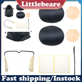 <littlebeare> 2 colores sin frente sujetador Push-up Invisible sujetador Tops reutilizables para las mujeres