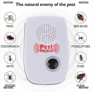 @Myriadu❤Repelente ultrasónico de plagas/Repelente electrónico Anti mosquitos/insectos