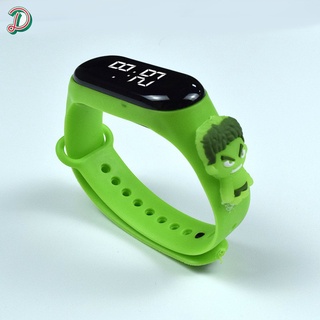 Reloj de pulsera Digital LED LED deportivo impermeable de Marvel 4/3/M/impermeable Para niños niños niñas niñas hombres mujeres pulsera de silicona (2)