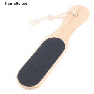 [hamaliel] herramientas de pedicura de madera de doble cara para pie, piel muerta, removedor de callos [co]