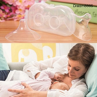 [dm stock] 2 piezas de silicona reutilizable cubierta de maternidad pezón protector protector para bebé lactancia