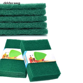 *dddxceeg* 5pcs almohadillas de limpieza de paño de limpieza toalla de plato verde hogar scour scrub set de venta caliente