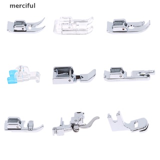 mercy 15 pzs juego de prensatelas para máquina de coser/juego de pies para caminar/accesorios diy co