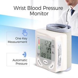 Medidor De Presión Arterial Portátil Digital Para Muñeca BP Monitor De Salud Esfigmomanómetro (2)