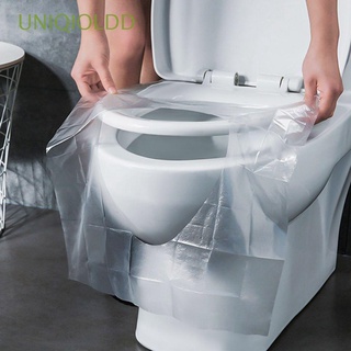 UNIQIOLDD 50pcs Water Proof One Time Travel Stickers Toilet Toilet Seat Travel Goods Go Out Single Piece Antibacterial Toilet Cover