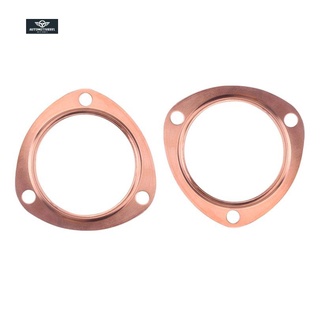 3 Inches Copper Header Exhaust Collector Gaskets For SBC BBC 302 350 454 383