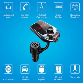 Kit adaptador inalámbrico para reproductor de MP3/transmisor FM para coche/cargador USB Dual ☆Gogohomemall2