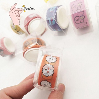 DESION DIY Kpop BTS Sakura Scrapbooking Stiker Selotip Stylish Adhesive Decorative Sticky Paper