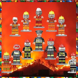 city Fire series lego minifigures Juguetes Para Niños Bloques De Construcción