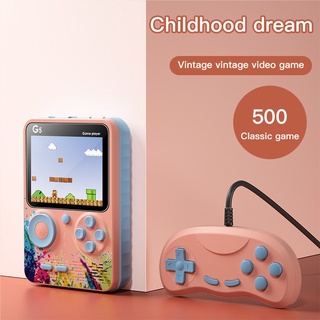 Retro Mini Game G5 consola de máquina Gameboy recargable portátil Video de mano Mario mango PSP incorporado 500 juegos (1)