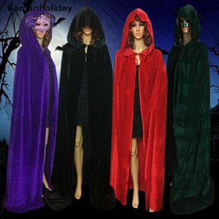 [romanholiday] halloween niños cosplay death cape largo con capucha mago bruja medieval capa co