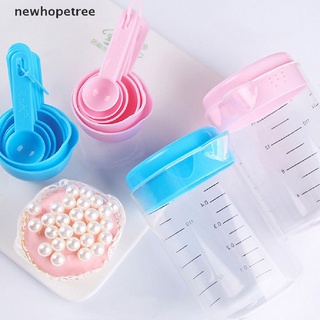[newhopetree] 7 pzs tazas de plástico para medir cucharas/utensilios de cocina/cuchara de cocina caliente