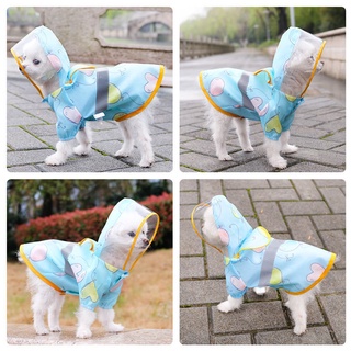 Impermeable Para Perro Teddy Chai Pequeño Mediano poncho Bolsa Completa corky Día Lluvioso Mascota 11.13