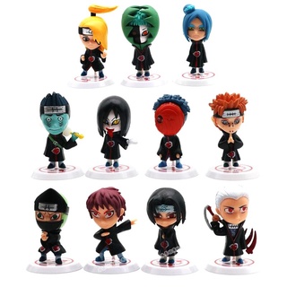 11 Pçs / Set 17 Geraçãos Naruto Figuras Akatsuki Anime Naruto Figuras De Ação Coleçãos E Presentes