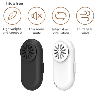 fitow ventilador portátil reutilizable para máscara facial clip-on filtro de aire usb recargable mini ventilador gratis