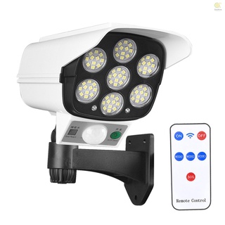 luces solares led ip65 impermeables falsas cámara de vigilancia de seguridad cuerpo humano inducción domo cámara