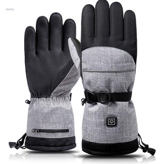 lucky winter guantes con calefacción al aire libre de tres velocidades termostato caliente y a prueba de frío eléctrico