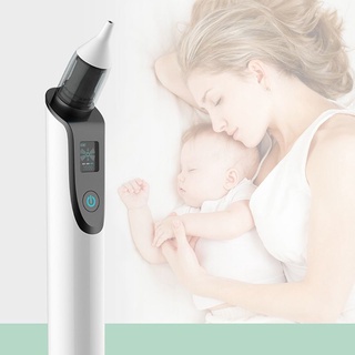 GO1 Baby Nasal Aspirator Nose Cleaner Snot Sucker Electric Adult Blackhead Remover with LCD Screen Reusable Tips (4)