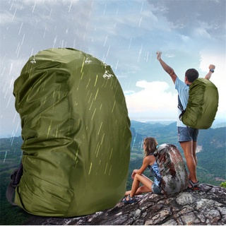 100L mochila cubierta de lluvia impermeable bolsa de polvo senderismo viaje Camping bolsas portátil grande, negro (3)