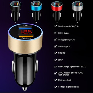Adaptador/Cargador De Coche Con USB 3 1A/5V/LED/Pantalla Digital/Carga Rápida/Dual/Portátil (4)