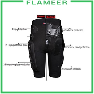 [Flameer] motocicleta Motocross carreras deportes caderas piernas protectora armadura pantalones L