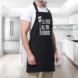 2021 delantal ajustable De cocina Para Chef con 3 bolsillos