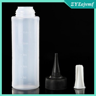 paquete de 3 botellas aplicadoras con boquilla punta150ml aplicador de escala vacía
