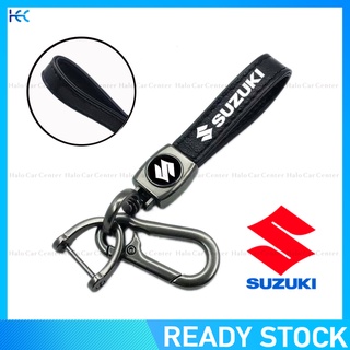 llavero de metal para motor de cuero con logotipo para suzuki