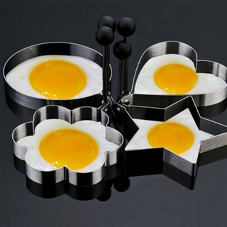 Moldeador de huevos fritos de acero inoxidable con forma aleatoria para panqueques