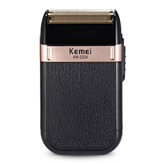 Km-2024 maquinilla de afeitar eléctrica de cuerpo completo impermeable USB máquina de afeitar electrónica con 1 unidad de red de repuesto (2)