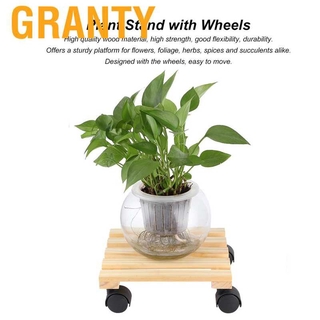 granty - soporte de bandeja móvil de madera con ruedas para suministros de jardín (2)