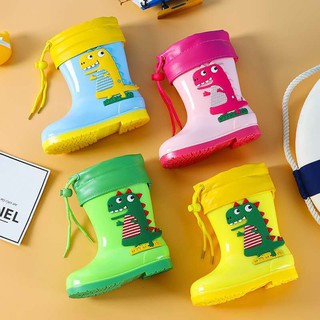 Moda niños y niñas de dibujos animados impermeable antideslizante caliente botas de lluvia bebé niños botas de lluvia agua sh (7)