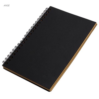 ANGE Reeves Retro Spiral Bound Coil Sketch Book Blank Notebook Kraft Sketching Paper (1)