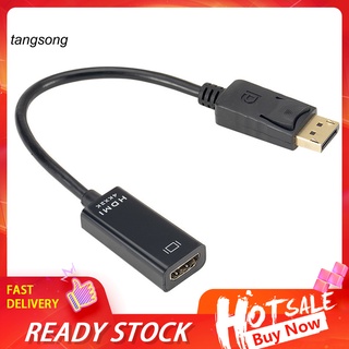 Tangsong 4K 2K DisplayPort DP macho a HDMI compatible hembra activo adaptador convertidor Cable Cable