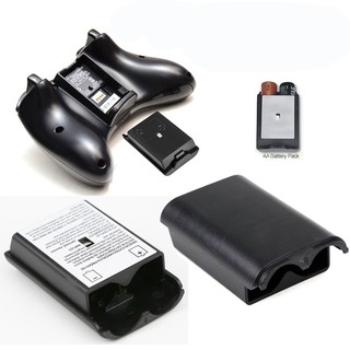 Hot blanco/negro Xbox 360 controlador inalámbrico AA batería Pack caso cubierta titular Shell