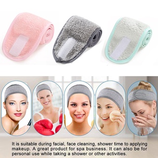 TRIBGOALWISE Soft Facial Hairband Salon SPA Toweling Hair Wrap Makeup Head Band Beauty Stretch Towel Women's Fashion Cleaning Cloth Adjustable Shower Caps/Multicolor (5)