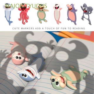 mayoritario regalo de dibujos animados estilo animal pvc libro marcadores marcadores nuevo sello pulpo océano serie creativa papelería divertida suministros escolares