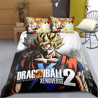 Anime Dragon Ball Series Goku Character 3D Digital Print Bedding Duvet Quilt Cover Pillowcase