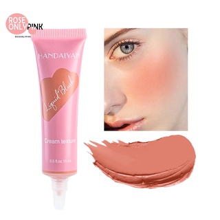 [roseonlypink] sin olor blush hidratante contorno iluminar natural mate blush de larga duración para mujer